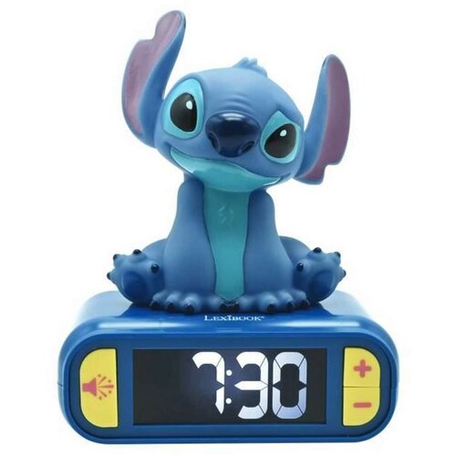 Budilica budilka digitalna z nočno lučko 3D Stitch Cene