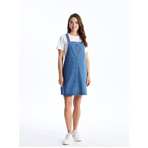 LC Waikiki Square Neck Straight Strap Maternity Jean Overalls Slike