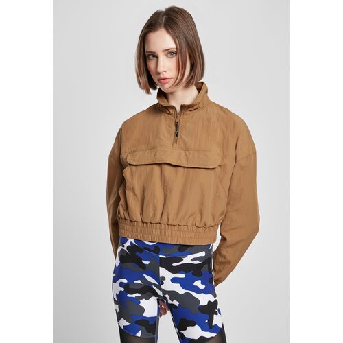 Urban Classics Women&amp;#039;s Crinkle Nylon Pull Over Midground Cropped Jacket Slike