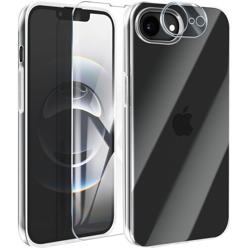 AVIZAR Komplet ovitek za iPhone 17e s kaljenem steklom in za&scaron;čito objektiva, Prozorna, (5000274364) Cene