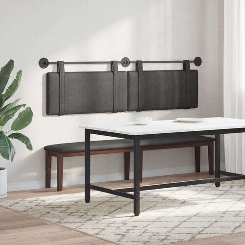  Držeće uzglavlje Zidne Crna 170 x 55 x 5 cm Antikni PU - Crna 160 cm bez LED Slike