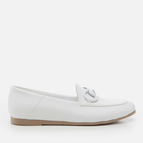 Yaya by Hotiç Loafer Shoes - White - Flat Slike