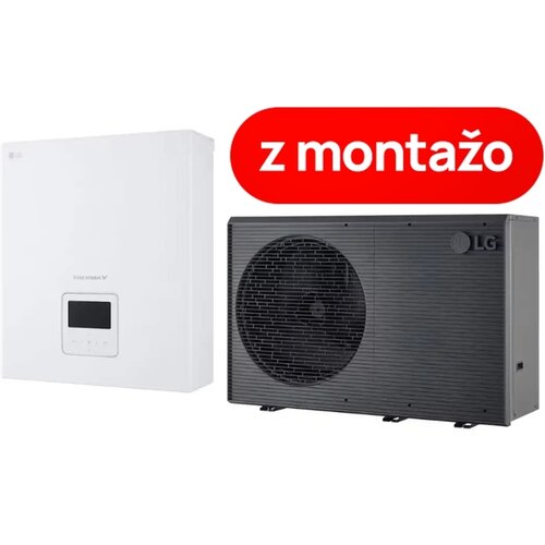 LG toplotna črpalka zrak/voda z montažo Therma V Monoblok R290 HM123HF UB60 + PHCS0 ENCXLEU, 12 kW Cene