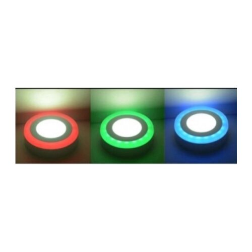 MIT.EL LED RGB okrugli nadgradni panel MP18NO-WRGB 18W+6W, 6500K + daljinski Slike