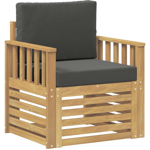 vidaXL 2 Komad Set vanjskih sofa Poliester Bijela i Antracit - bijela i antracit Okomite letvice Cijene