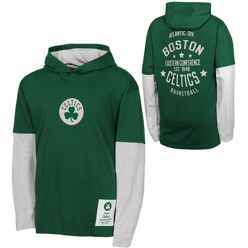 Drugo Boston Celtics Small Ball Cotton Faux LS otroška majica s kapuco Cene