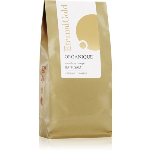 Organique Eternal Gold Smoothing Therapy relaksacijska sol za kopel 200 g Slike