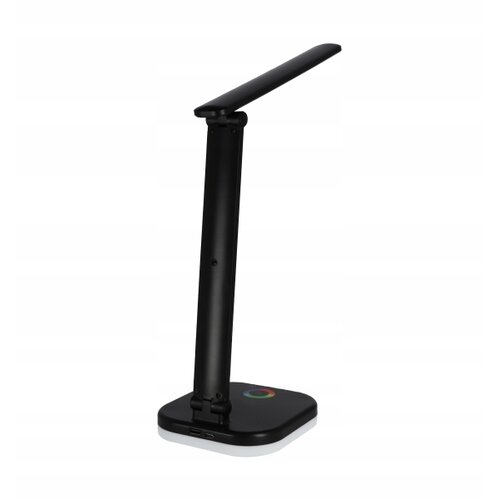  LED RGBW prigu&amp;scaron;iva stona lampa sa bežičnim punjenjem LED/7W/5V USB crna Slike