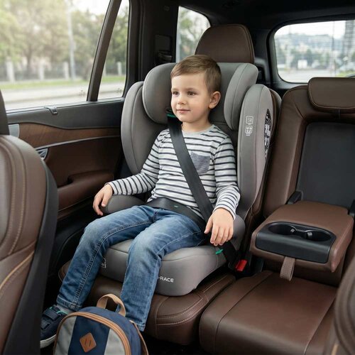 Moni i-Race autosjedalica i-Size 15-36kg (100-150 cm), Cool Beige Slike