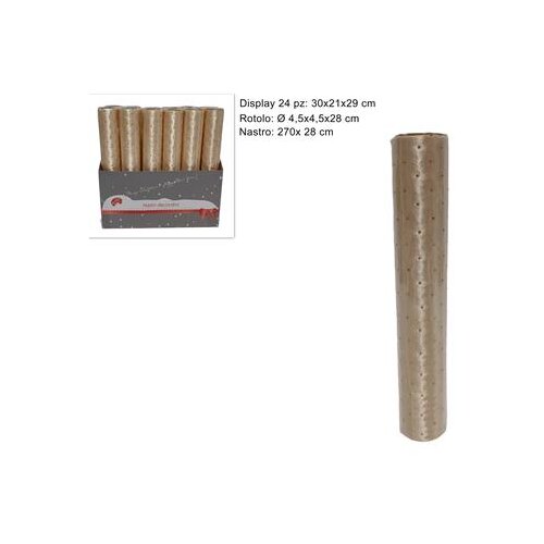  DEKROATIVNA TKANINA 28*270CM ZLATNA DIAMANTI XNA24005721 Cene