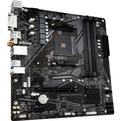 Gigabyte MB A520M DS3H AC AMD A520,AM4, 4x DDR4;1x M.2 4x USB, DVI-D, DP, HDMI, WI-FI Cijene