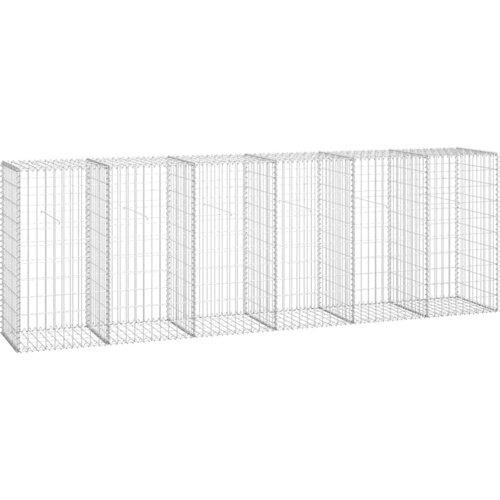  Gabionski zid s poklopcima od pocinčanog čelika 300 x 50 x 100 cm Slike