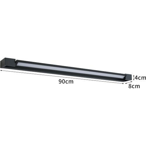  Brilagi-LED Kupatilsko osvetljenje za ogledalo AQUA LINE LED/24W/230V 90 cm IP44 crna Slike