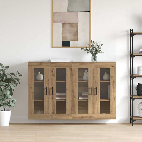 vidaXL Ogreti omarice 2 pcs artisan hrast 69,5 x 34 x 90 cm Cene