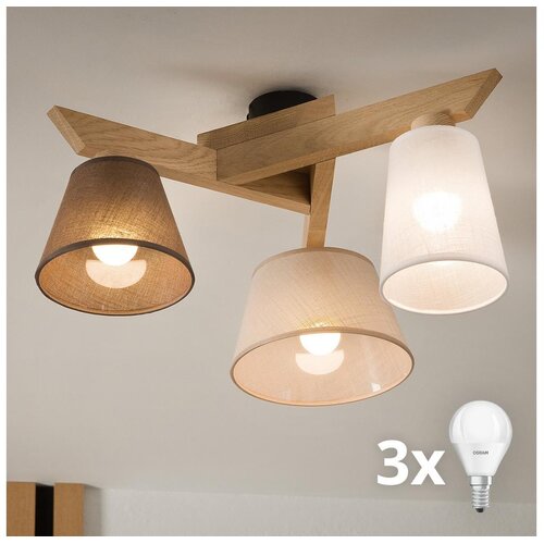  Brilagi - LED Plafonski luster ANTHONY 3xE14/40W/230V hrast Cene