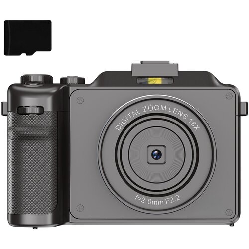 INF Digitalni fotoaparat 4K/48MP/18X digitalni zoom/samodejno ostrenje/dvojna kamera s kartico 32GB TF Grey, (21266043) Cene