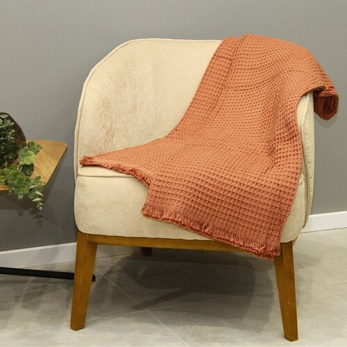 Dekordom prekrivač soft vafel 160x220 - terracota Cene