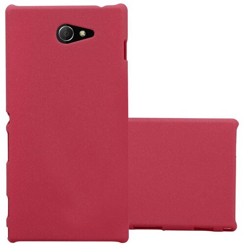 Cadorabo Case, združljiv s Sonyjem v Frosty Red - Hard Case za&scaron;čitni pokrov v zmrznjenem videzu proti praskam in udarcem, (20564217) Cene