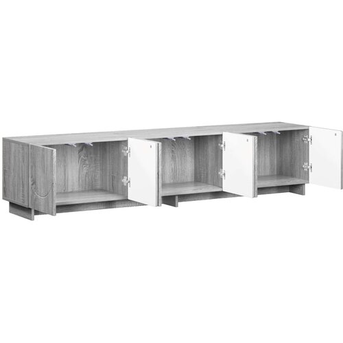  TV stalak 180 x 34,5 x 40 cm Siva Sonoma Konstruirano drvo Slike