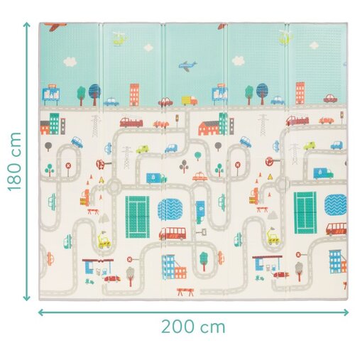 Fillikid dvostrana podloga za igru Street, 180x200 cm Slike
