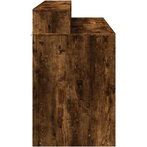 vidaXL Radni stol s LED svjetlima boja hrasta 120x55x91 cm drveni Cijene