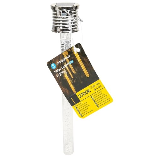 Aigostar LED solarna svetiljka LED/0,006W/1,2V hrom 2700K IP44 Slike