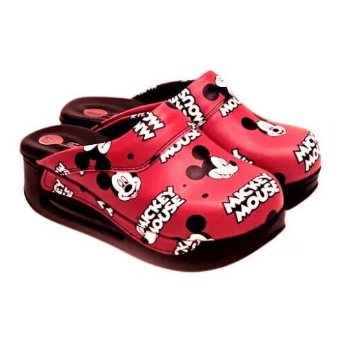 Terlik Sabo Anatomske Klompe ST508 - Mickey Mouse Red Slike