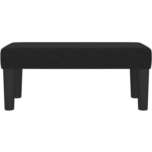  Klupa crna 70 x 30 x 30 cm od tkanine Slike