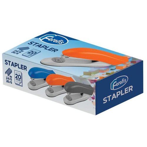 FOROFIS Stroj za spajanje 24/6, 26/6 do 20 listova narančasti 91671 Slike