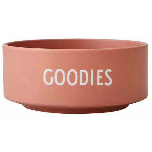 Design Letters Temno roza porcelanasta skleda Goodies, ø 12 cm