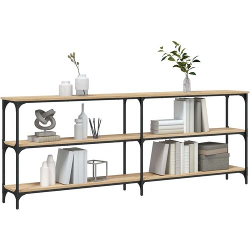  Konzolni stol boja hrasta sonome 200x29x75 cm konstruirano drvo Slike
