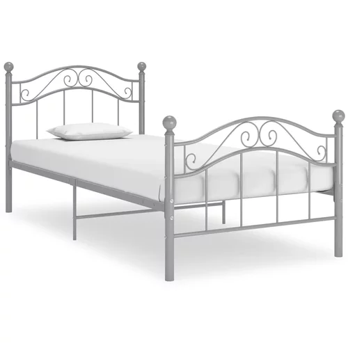  Okvir za krevet sivi metalni 100 x 200 cm