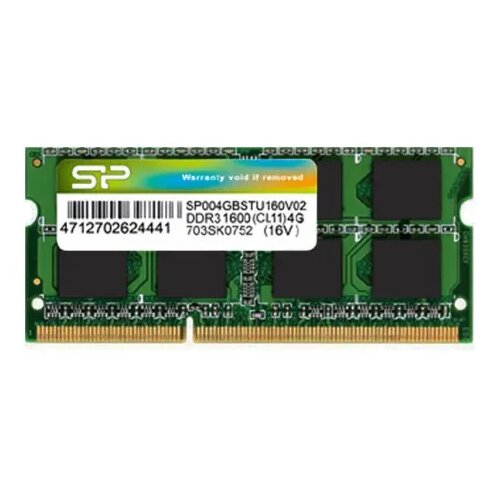 Silicon Power RAM SODIMM DDR3 8GB 1600MHz SP008GBSTU160N02 Cene