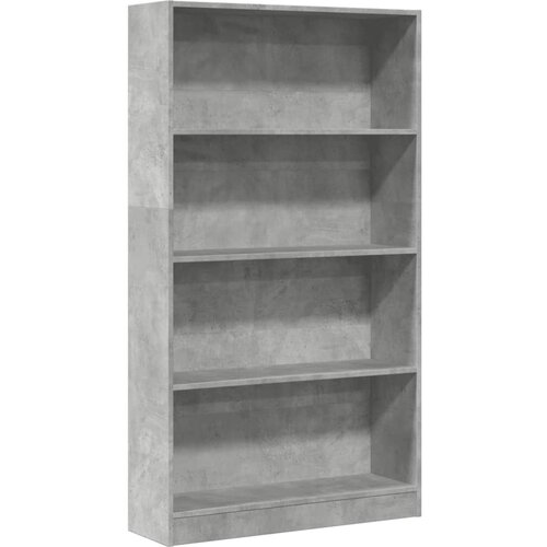 Maison Chic Knjižna omara - Knjižni regal betonsko siva 80x24x143 cm inženirski les, (21724920) Slike