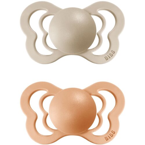 Bibs Couture Natural Rubber Size 1: 0+ months duda Vanilla / Peach 2 kom Cijene