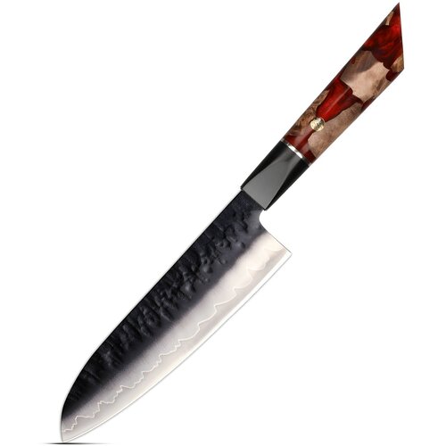  Damaskovski kuhinjski nož AR-37337 - Santoku / Crvena KP37337 Cene