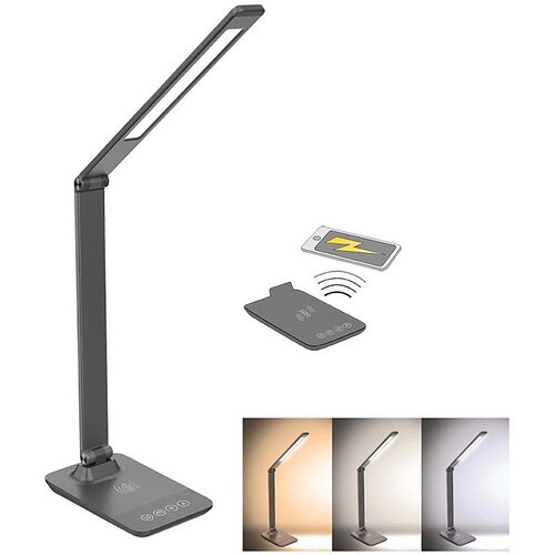 Solight WO55-G - LED prigu&amp;scaron;iva lampa sa bežičnim punjenjem LED/10W/100-240V Slike