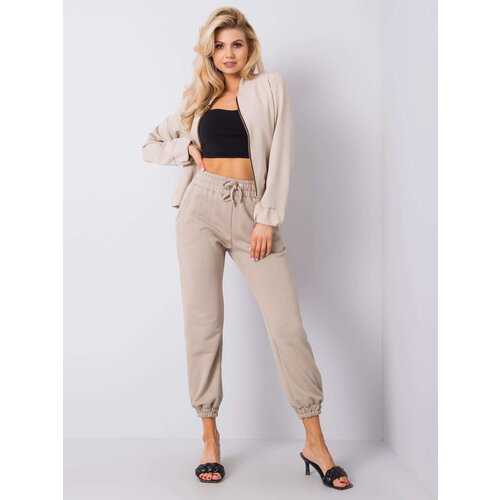 RUE PARIS Sweatpants-RV-DR-6120.03P-beige Cene