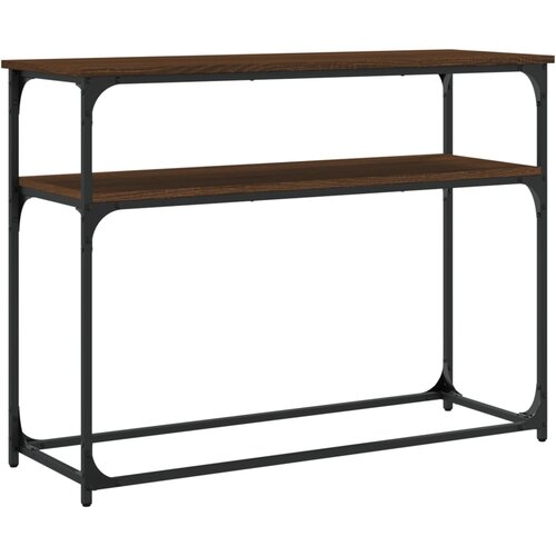  Konzolni stol boja hrasta 100 x 35,5 x 75 cm konstruirano drvo Smeđa Slike