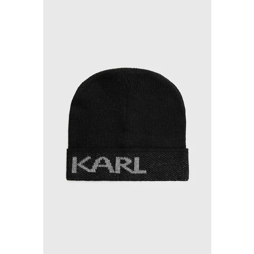Karl Lagerfeld Kapa črna barva,