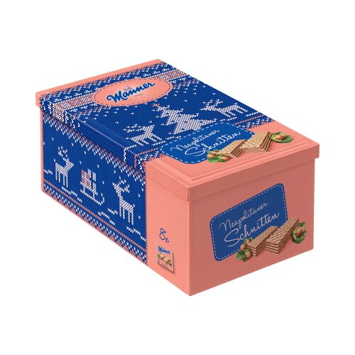 Manner Napolitanke v božični kovinski škatli Cene