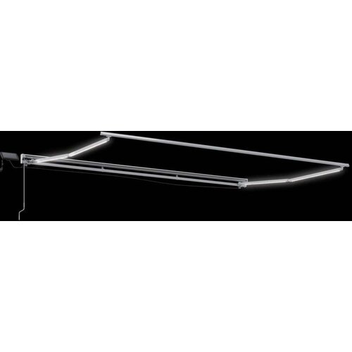  Ručni okvir tende s LED-ima Bijeli 4 &amp;times; 3 m Aluminij - Bijeli 4 &amp;times; 3 m Slike