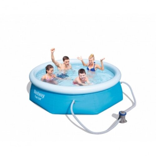 Bestway Bazen sa prstenom na naduvavanje i filter pumpom 244 X 66 CM Cene