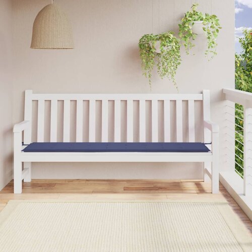  The Living Store Blazina za vrtno klop mornarsko modra 200x50x3cm oxford tkanina - Blazina Za Vrtno Klop, (21478071) Cene