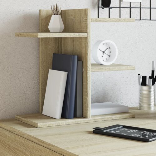 VidaXL Organizator za pisalno mizo sonoma hrast 42x21,5x42 cm inž. les Slike