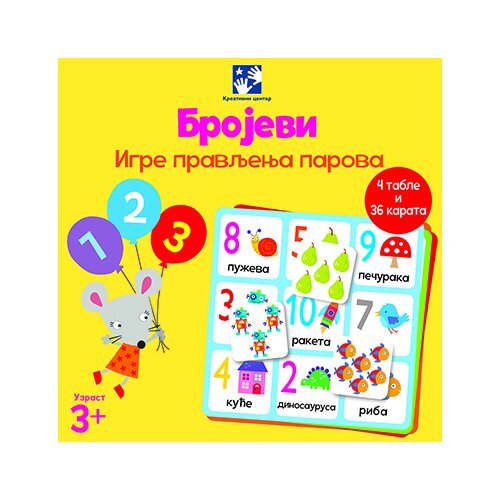 Kreativni Centar Brojevi – igre pravljenja parova Cene