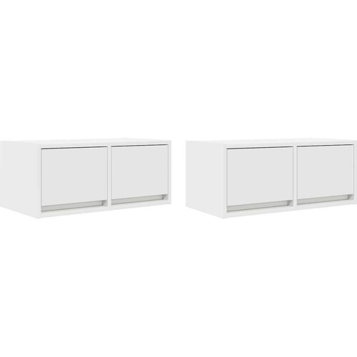 vidaXL TV omarica 2 kosa bela 60x31x25,5 cm inženirski les Cene