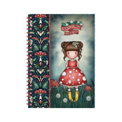 Santoro Gorjuss, Little Mushroom - Agenda - Little Mushroom, With Bookmarks, spirala Slike