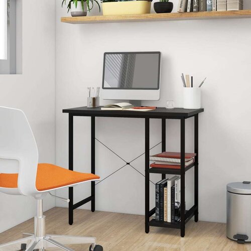 vidaXL stol za računalo crni 80 x 40 x 72 cm od MDF-a i metala Cijene