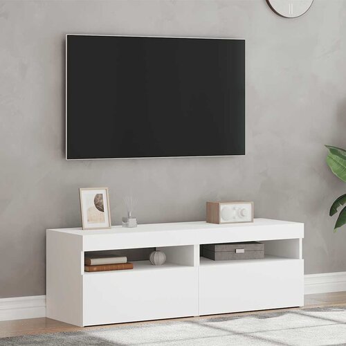  ormarići s LED svjetlima 2 kom bijeli 60 x 35 x 40 cm Slike